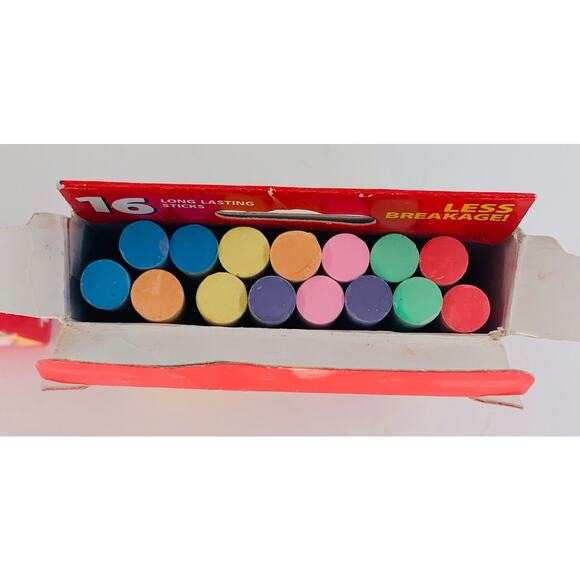 Chalkboard Chalk White Colored Cra Z Art New Opened Boxes Purple Red Yellow - Picture 2 of 6